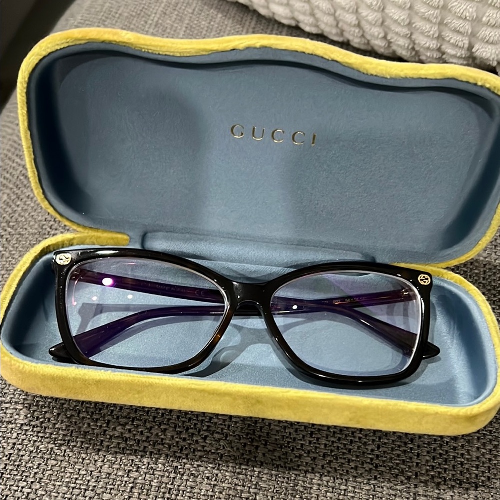 Gucci Black Eyeglasses with Case